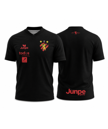 CAMISA DE VIAGEM SPORT PRETA FUTSAL